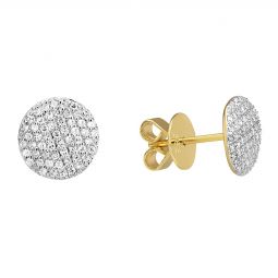 Image for Phillips House Diamond Infinity Stud Earrings in Yellow Gold