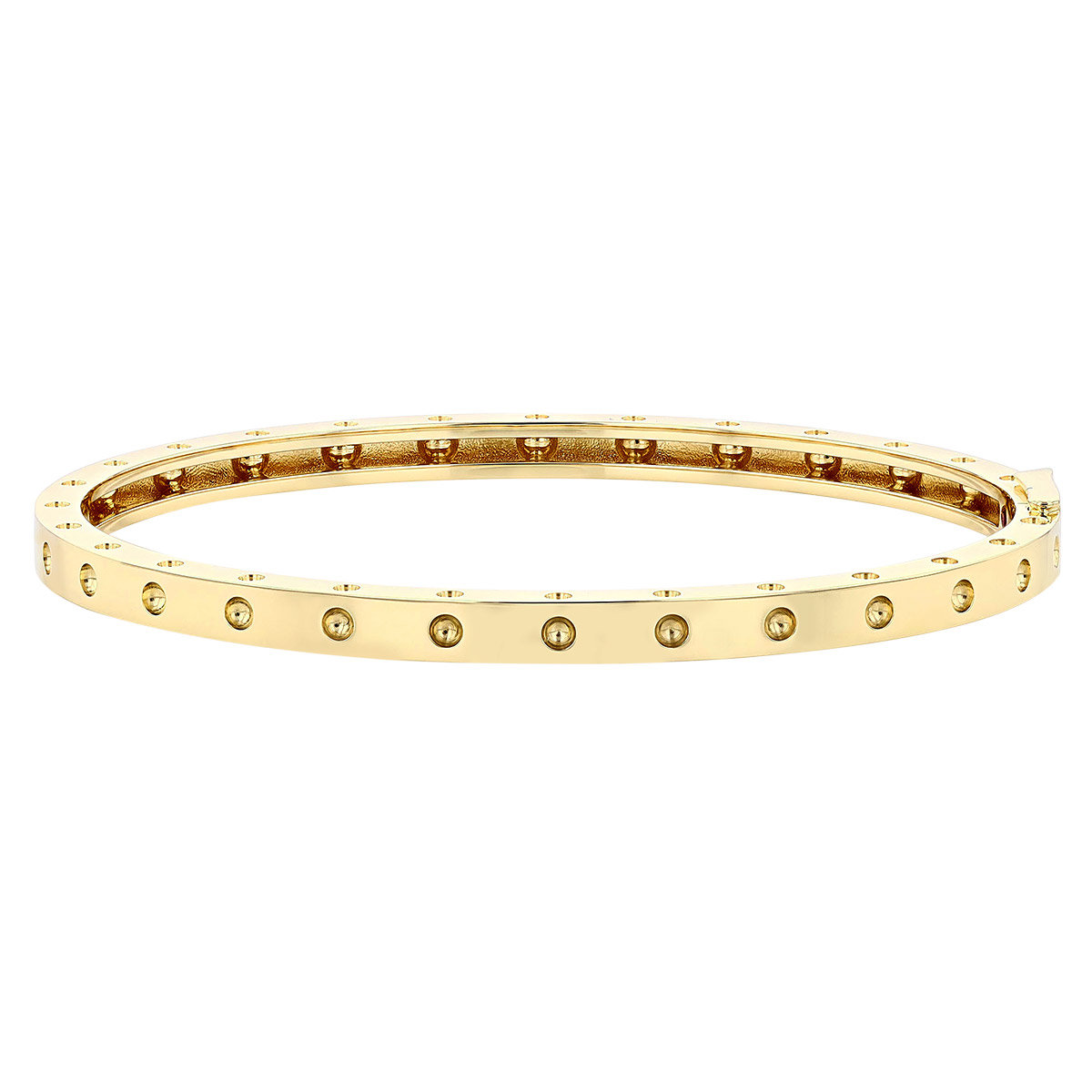 Roberto Coin 18k Yellow Gold Symphony Hinged Bangle Bracelet 7771358ayba0 Borsheims 1511