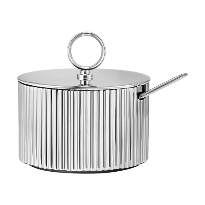 Georg Jensen Bernadotte Sugar Bowl and Spoon