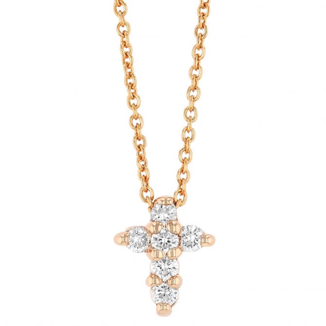 14K or 18K Gold Cross With Star of David Pendant – Jewels Obsession