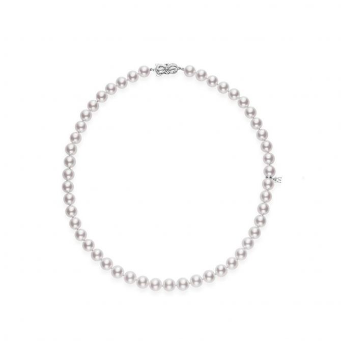 Mikimoto store pearl platinum necklace