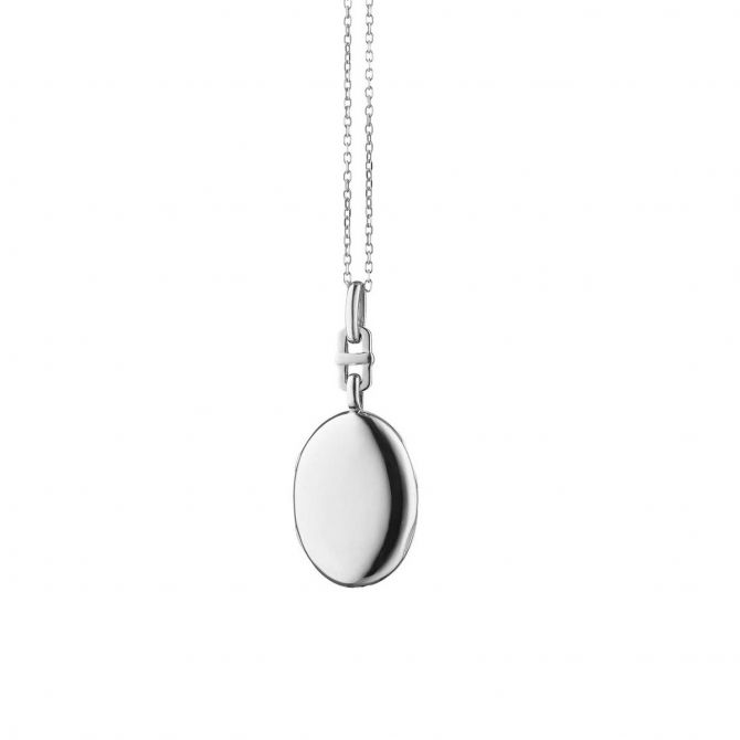 Monica Rich Kosann Slim Oval "Eve" Locket in Sterling Silver