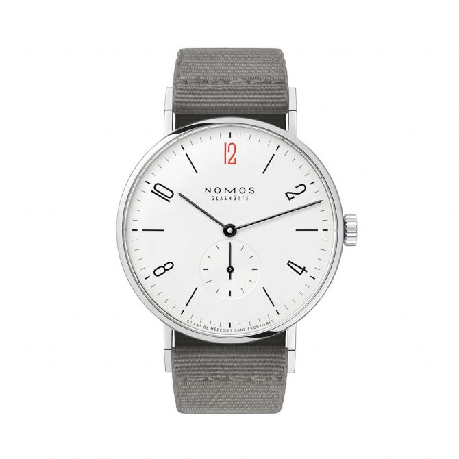 Nomos Tangente 38mm Special Edition Watch, White and Black Dial