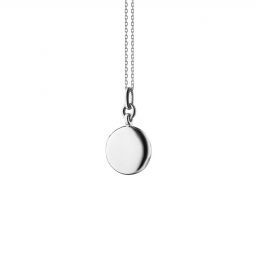 Image for Monica Rich Kosann Slim Round "Nan" Locket in Sterling Silver