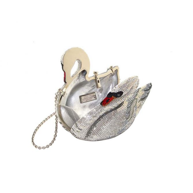 Judith leiber swan discount purse