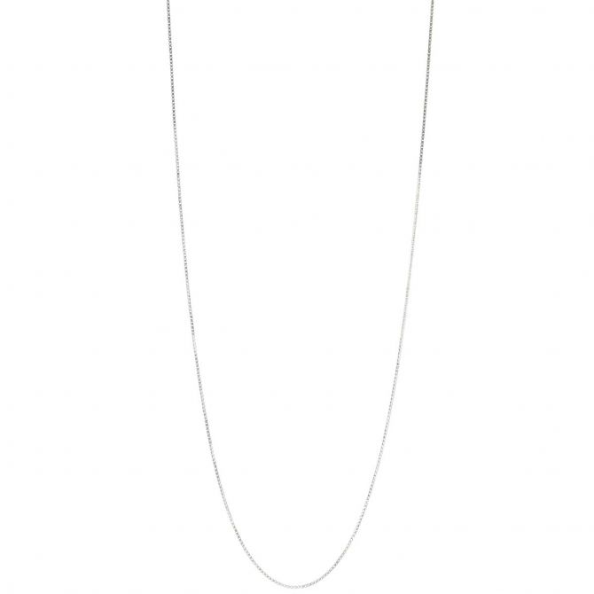 White Gold 0.73 mm Box Chain, 20"