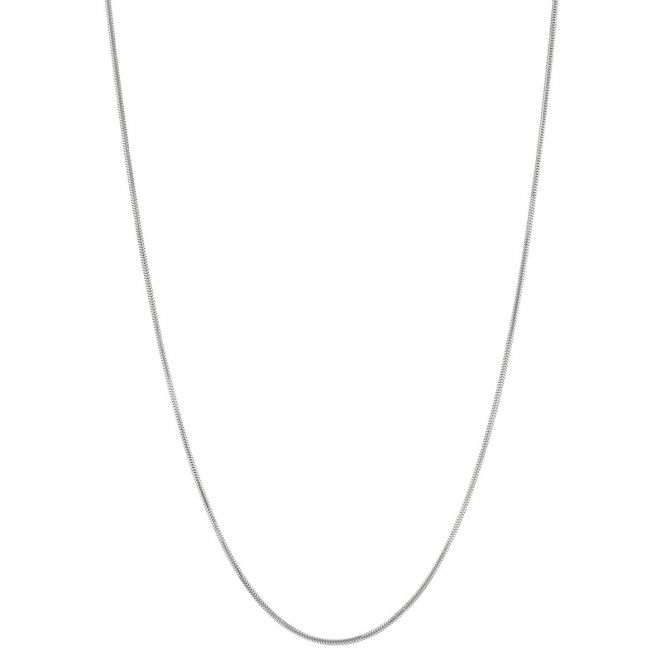 White Gold 1.4 mm Snake Chain, 18"