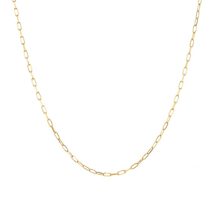 Yellow Gold 1.7 mm Link Chain, 18"