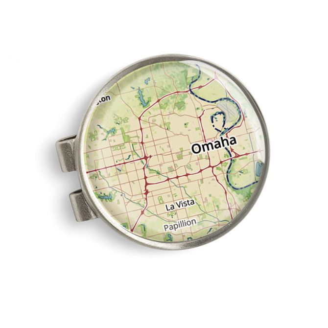 Chart Metalworks Omaha Map Money Clip