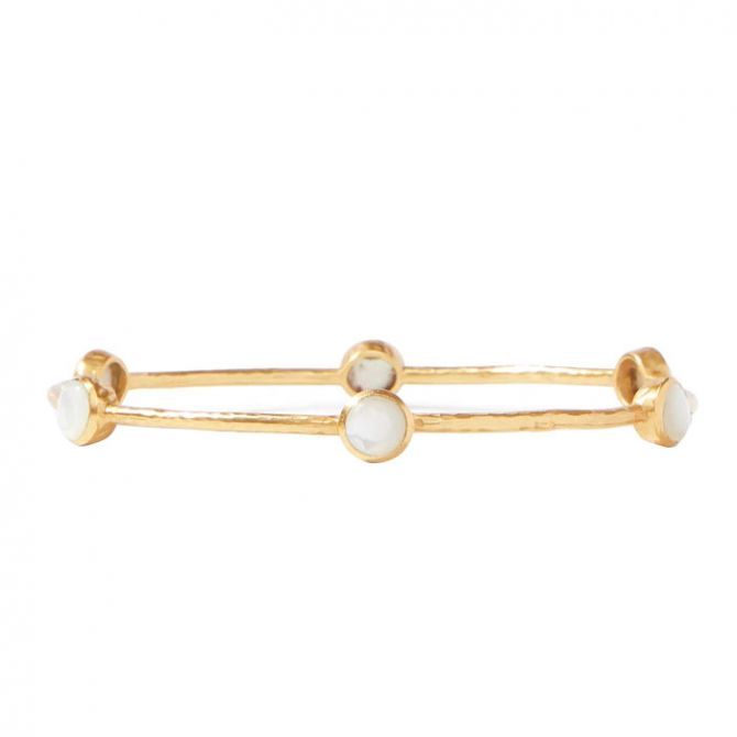 Julie Vos Milano Bangle in Mother of Pearl