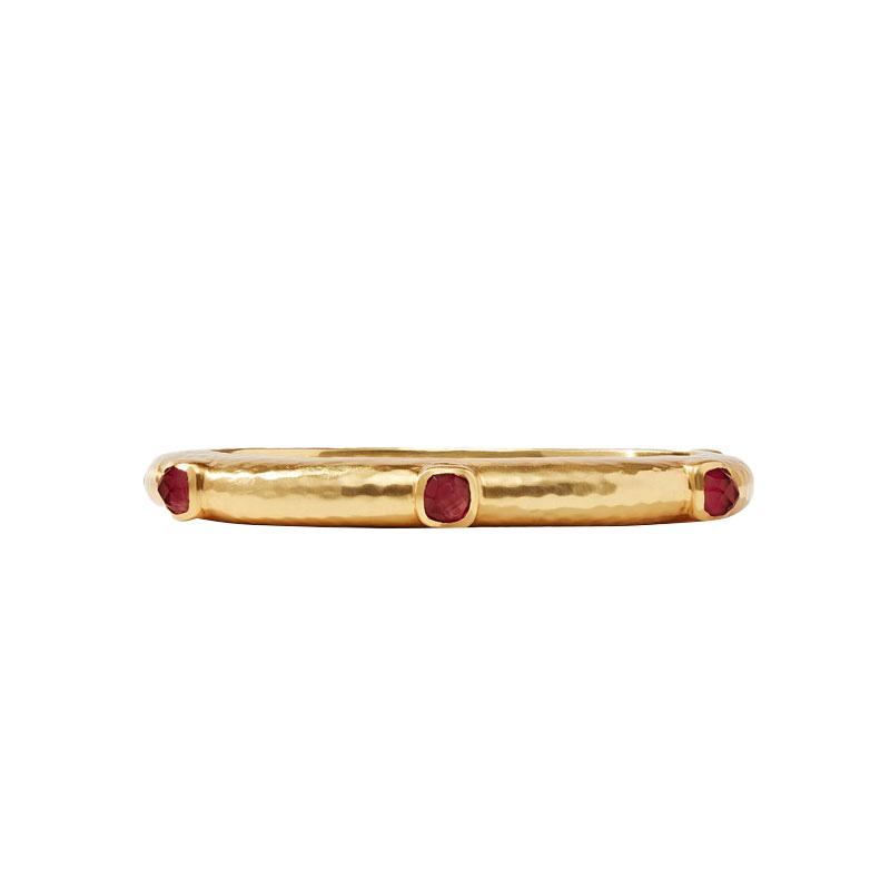 Julie Vos Catalina Hinge Bracelet in Iridescent Ruby Red | BG185GIRR-S ...