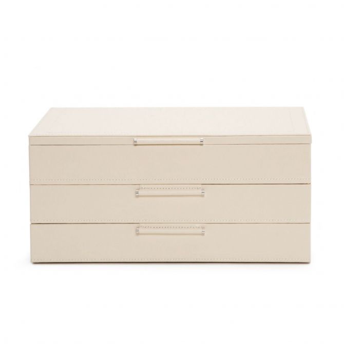 WOLF Sophia Jewelry Box with Drawers, Ivory