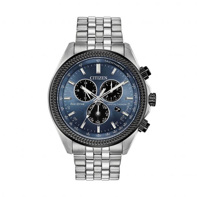 Citizen Classic 44mm Men's Watch, Blue and Black Dial