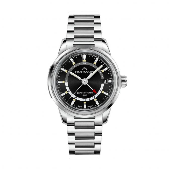 Norqain Freedom 60 GMT 40mm Watch, Steel Band