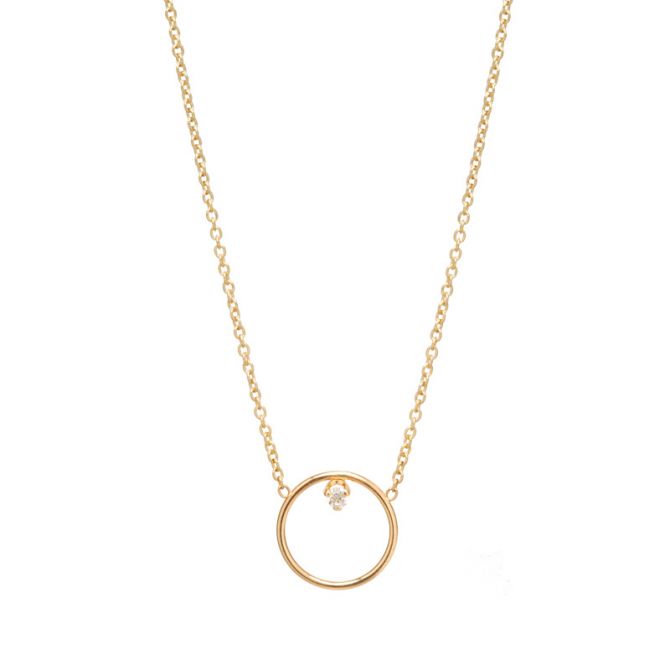 Zoe Chicco Open Circle Necklace