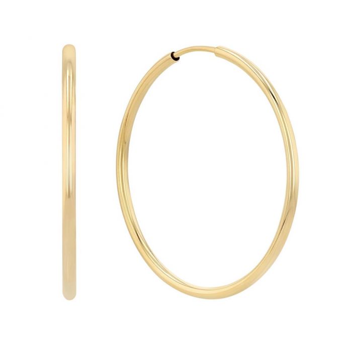 Yellow Gold Hoop Earrings