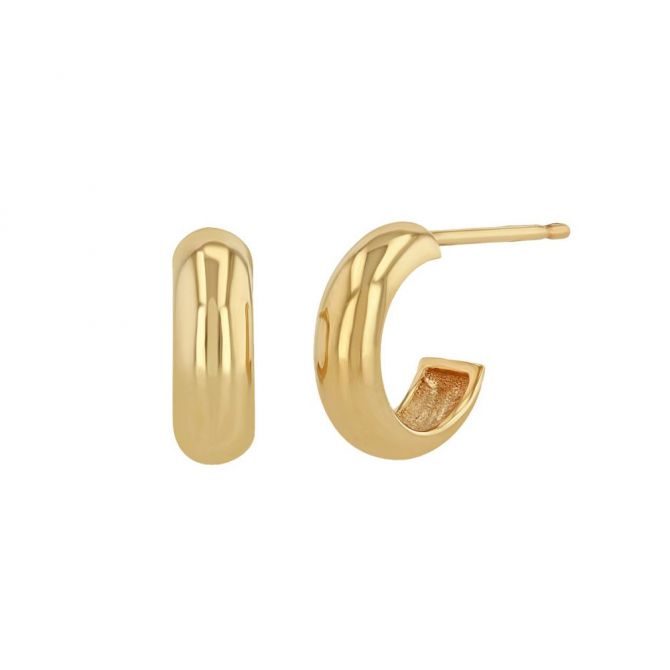 Zoe Chicco Chubby Huggie Hoop Earrings