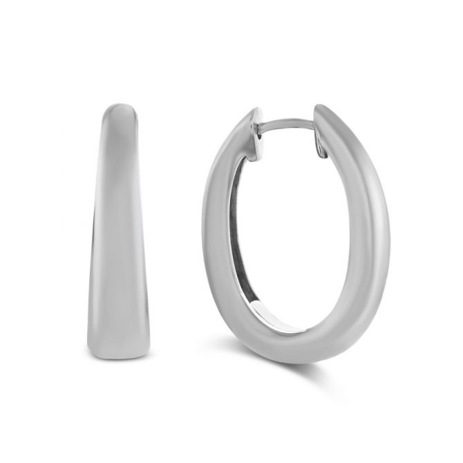 Oval Hoop Earrings