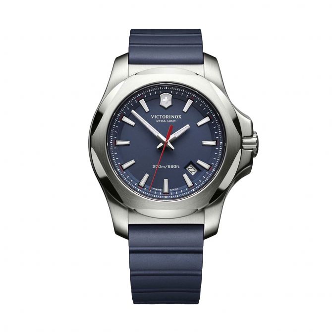 Victorinox Swiss Army I.N.OX. 43mm Watch, Matte Blue Dial