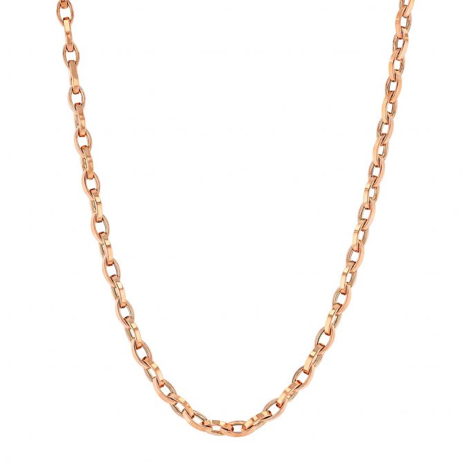 Roberto Coin Rose Gold Large Link Chain Necklace, 17"