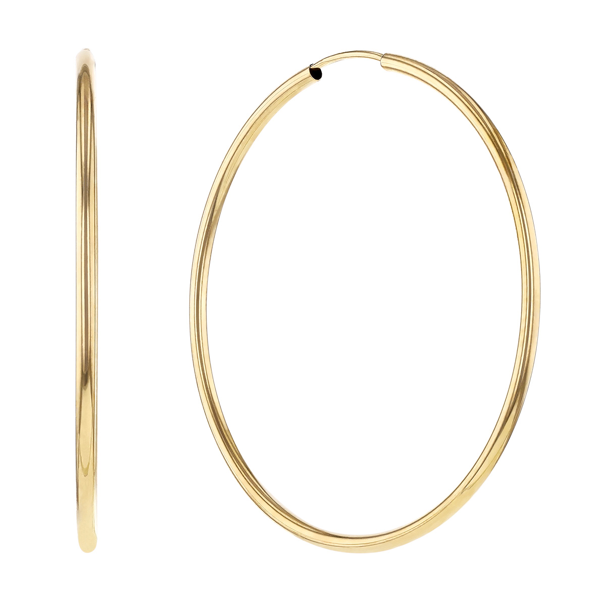 9ct Rose Gold Infinity Hoop Earrings, Buy Online