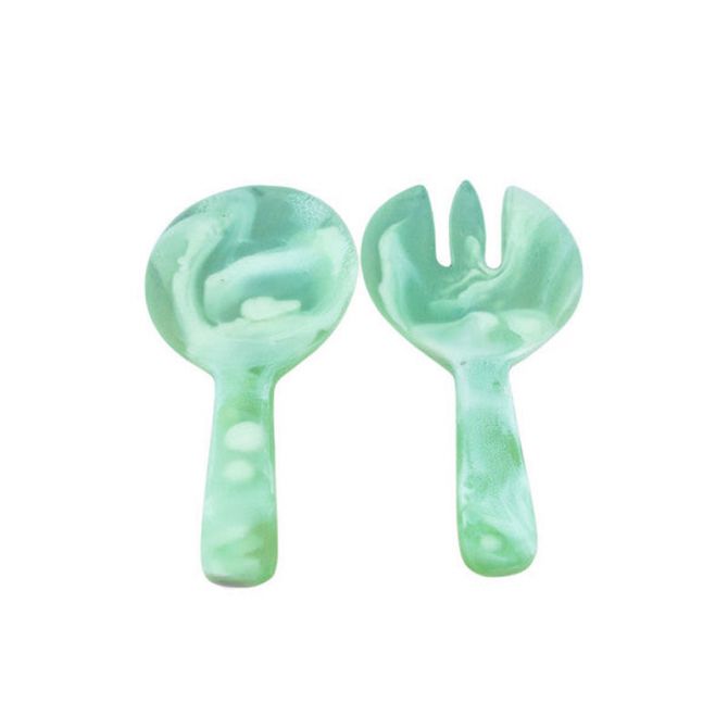 Nashi Resin Short Handle Salad Servers, 2 Piece Set