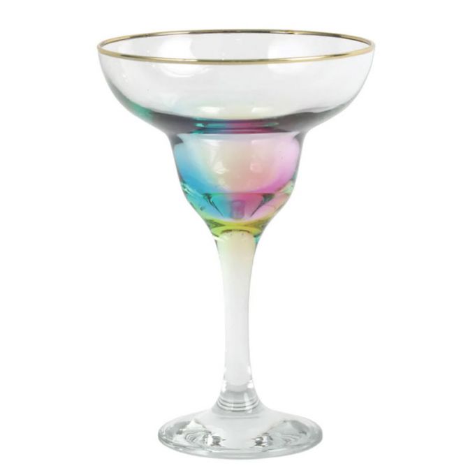 Vietri Rainbow Margarita Glass