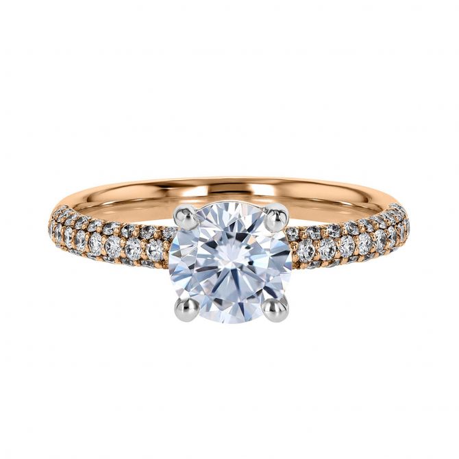 Pavé Tiffany® Setting with a diamond band: world's most iconic engagement  ring. | Tiffany & Co.