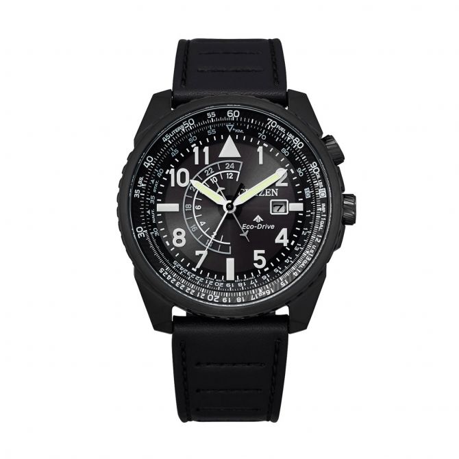 Citizen Promaster Nighthawk 42mm Watch, Black and White Dial