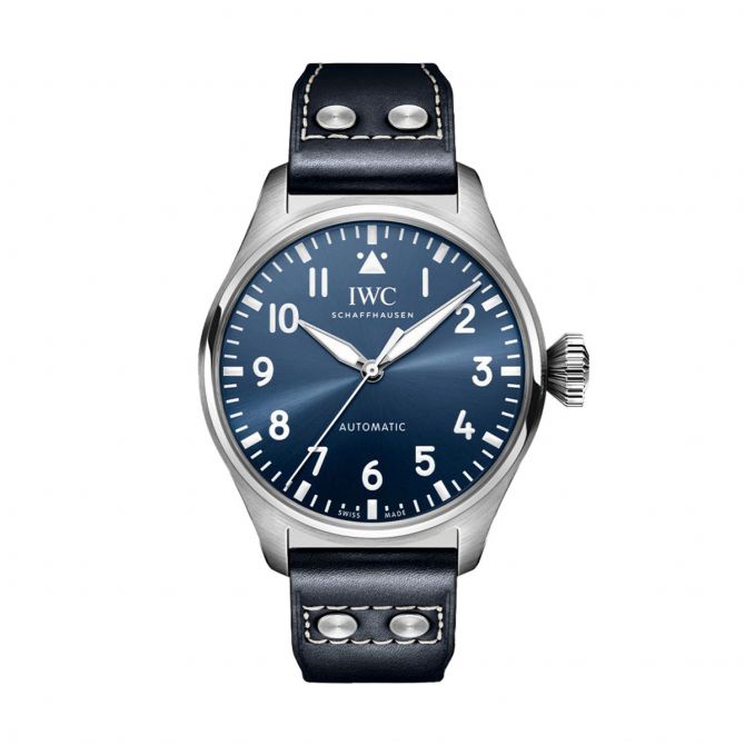 IWC Schaffhausen Big Pilot's 43mm Watch, Blue Dial