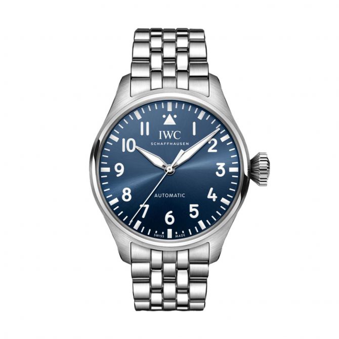 IWC Schaffhausen Big Pilot s 43mm Watch Blue Dial IW329304