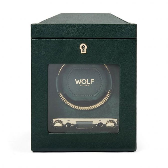 WOLF Single Watch Winder, British Racing Green