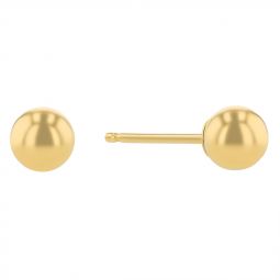 Image for 14K Yellow Gold Ball Earrings, 4mm