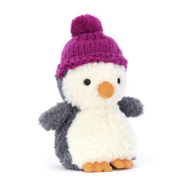 Jellycat Wee Winter Penguin, Magenta