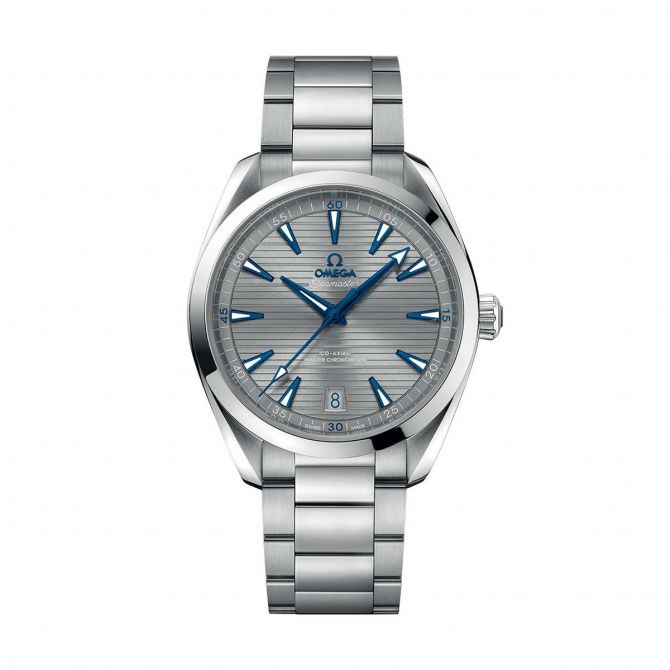 OMEGA Seamaster Aqua Terra 150m Co-Axial Master Chronometer 41mm Watch, Grey Pattern Dial