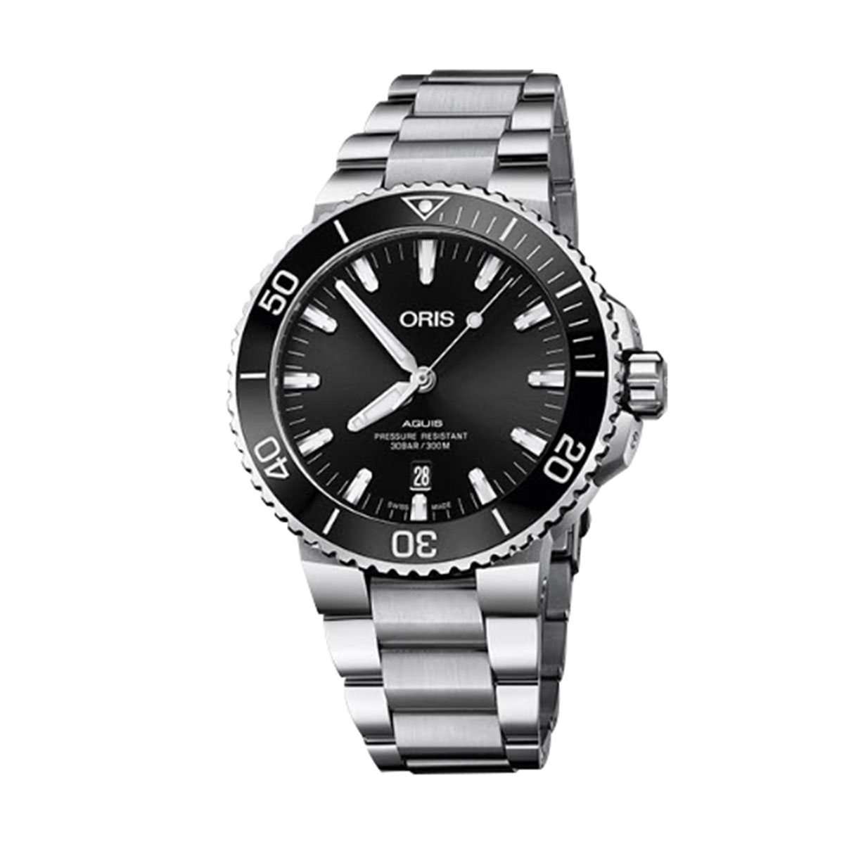 Oris Watches Aquis Date 43.5mm Watch Black Dial 017337730415