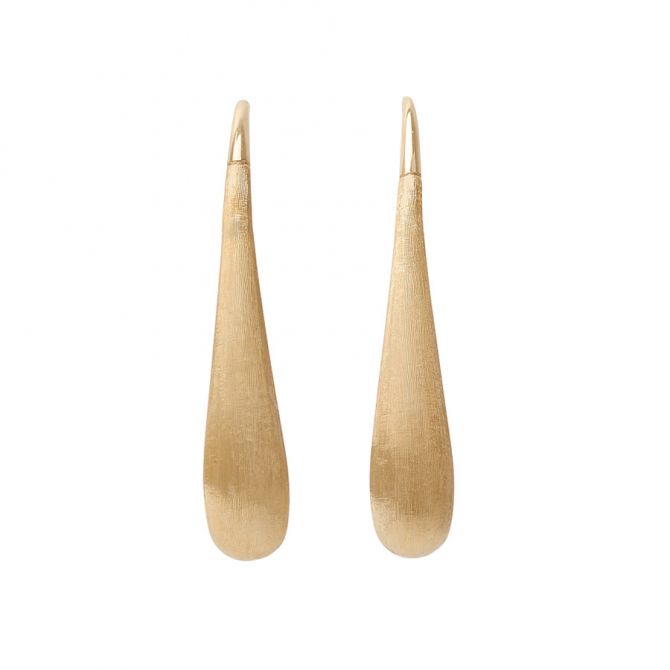 Marco Bicego Lucia Yellow Gold Small Modern Teardrop Earrings