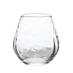 Set of Two Reed & Barton Soho Crystal Stemless Wine Glasses