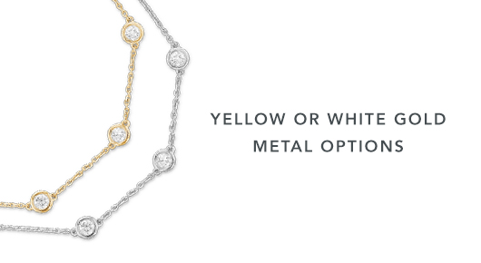 Yellow or White Gold Metal Options