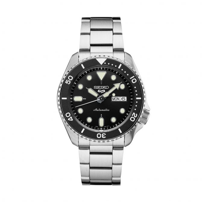 Seiko Seiko 5 Sports 42.5mm Watch, Black Dial