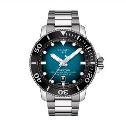 Tissot Seastar 1000 Powermatic 80 GMT 46mm Men s Watch Black Dial