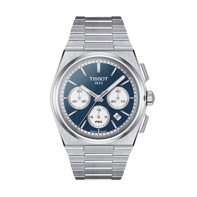 Tissot PRX Chronograph Automatic 42mm Men's Watch, Blue Dial