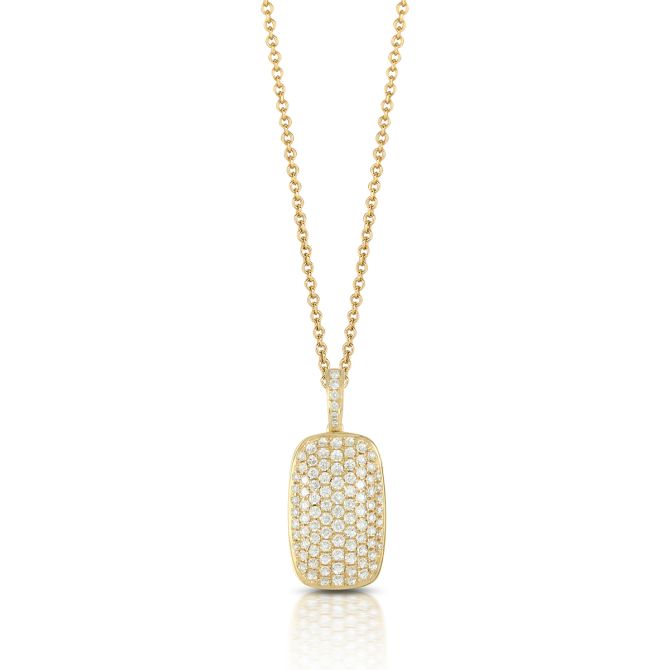 Doves Diamond Pavé Locket Pendant in White Gold