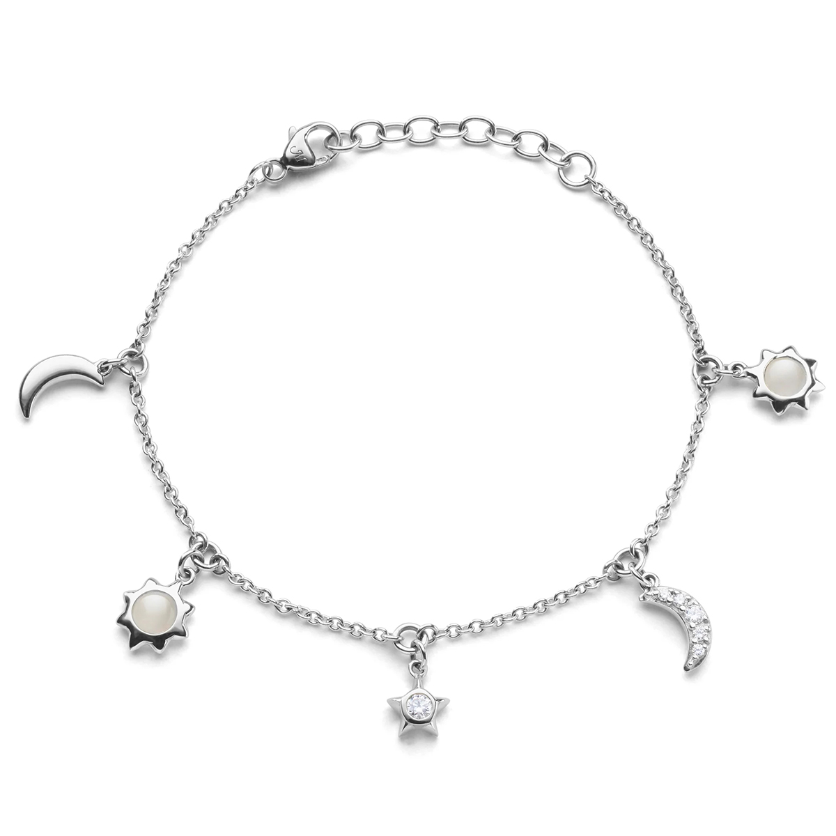 Monica Rich Kosann Sapphire & Moonstone Sun, Moon & Stars Bracelet in ...