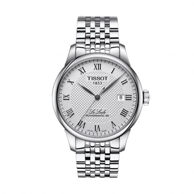 Tissot Le Locle Powermatic 80 39mm Watch, Silver Dial