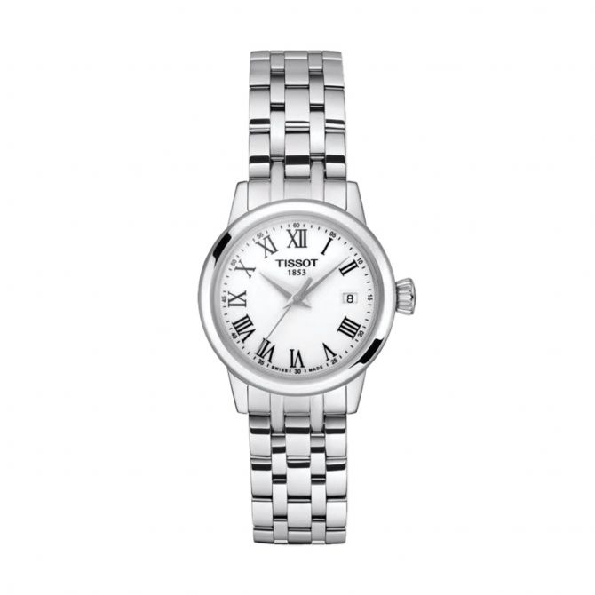 Tissot Classic Dream Women's 28mm Watch, White and Black Dial