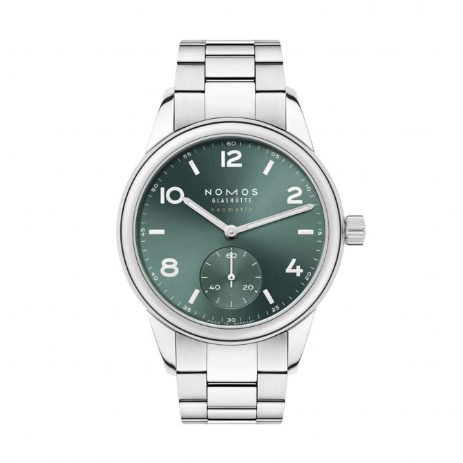 Nomos Glashuette Club Sport Neomatik Petrol 37mm Men's Watch, Petrol Green Dial