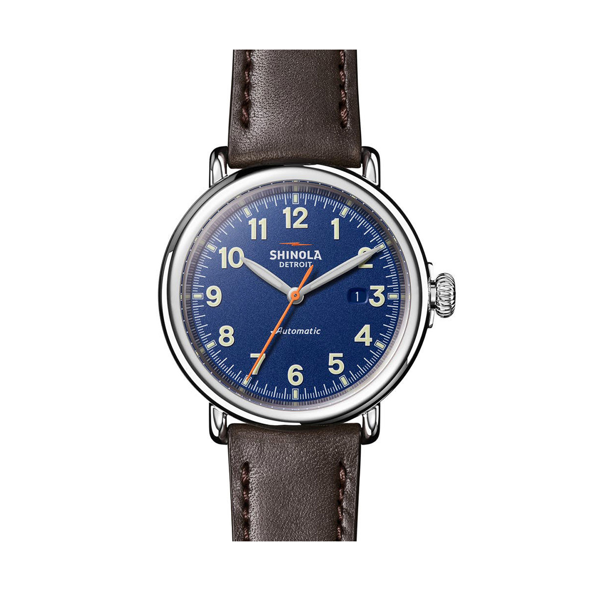 Shinola Runwell Automatic 45mm Watch, Navy and Cream Dial | S0120183140 ...