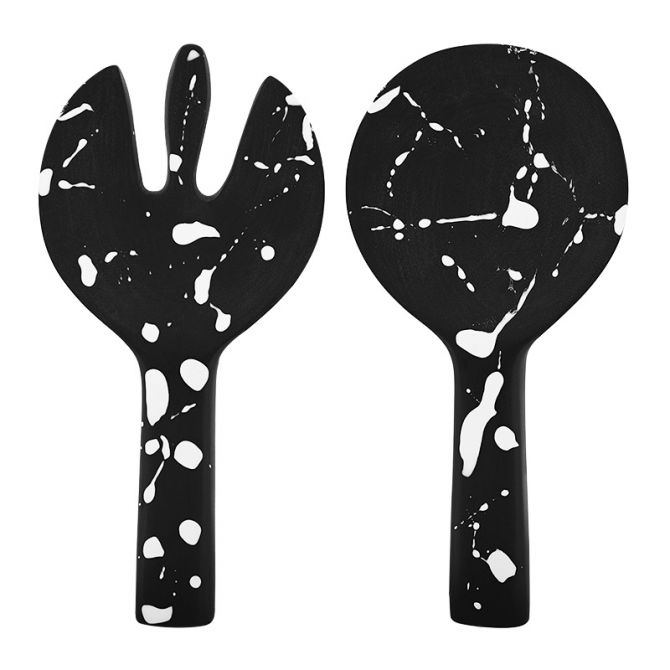 Nashi Jumbo Servers, Black with White Splatter