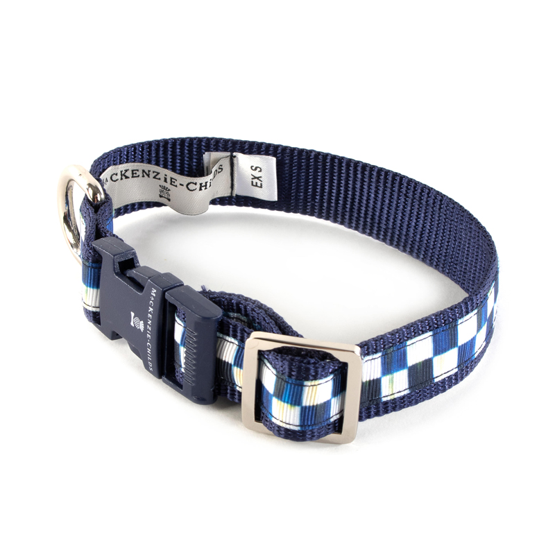 MacKenzie-Childs Royal Check Pet Collar, Extra Small | 97701-001 ...